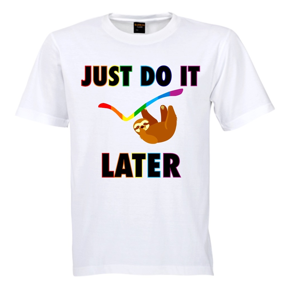 Gay Pride Graphic Unisex White Tee by Sole Provider 412